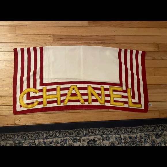Chanel 100% silk scarf flash sale!